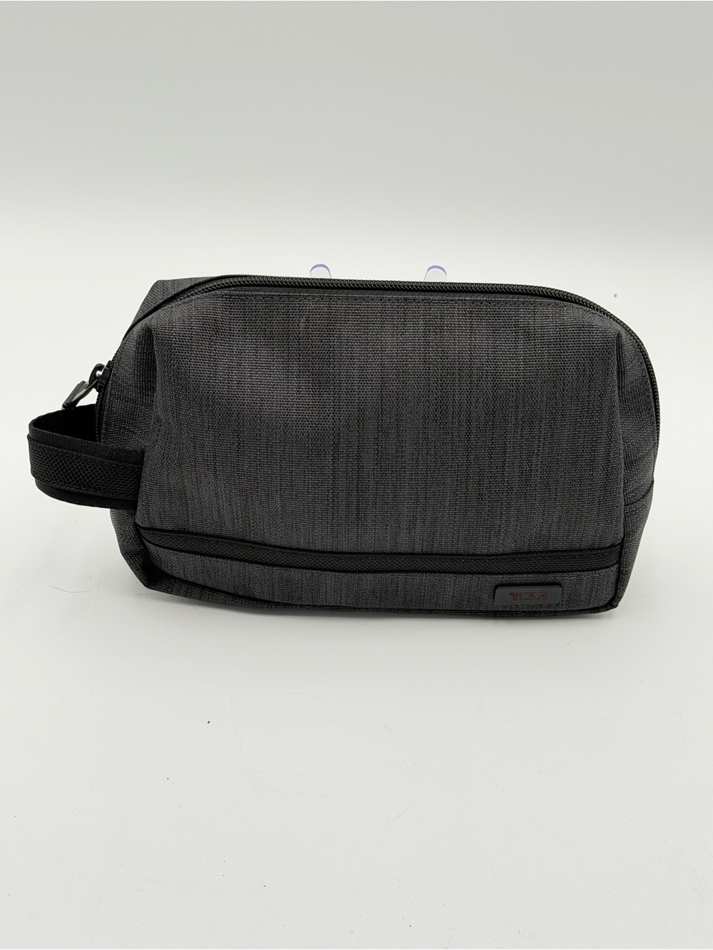 TUMI 491805 Gray Black Compact Toiletry Bag Men’s Dopp Kit